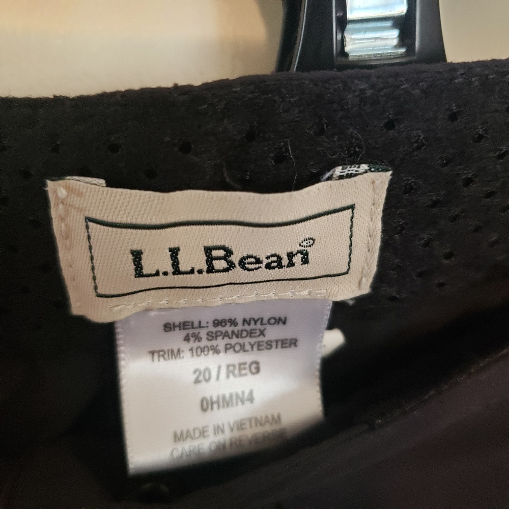 LLBean Plus Hiking Pants sz 20 black
